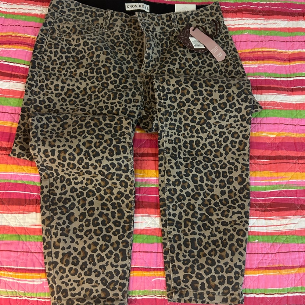 Leopard print jeans from target